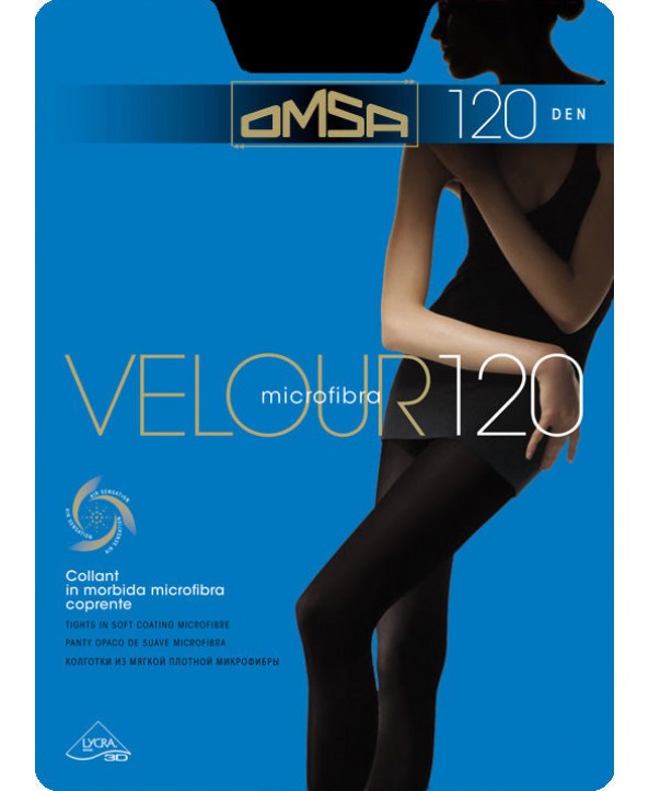 120 Den Omsa чорапогащник Velour размер S